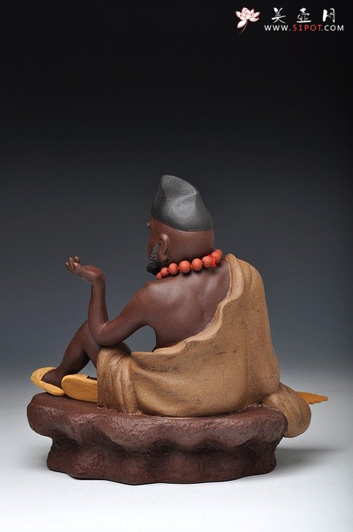 紫砂壶图片：拯危济困 救死扶弱 彰善惩恶 活佛济公 - 宜兴紫砂壶网