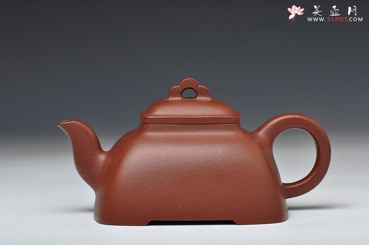 紫砂壶图片：全手工拍打成型 难度极高 精工大气 大觚棱 泥料温润 - 宜兴紫砂壶网