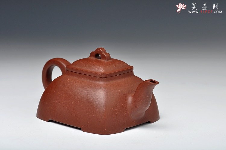 紫砂壶图片：全手工拍打成型 难度极高 精工大气 大觚棱 泥料温润 - 宜兴紫砂壶网