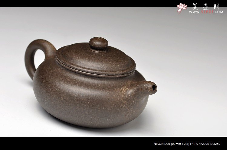 紫砂壶图片：青砂 仿古 协调耐品 实用精品 - 宜兴紫砂壶网