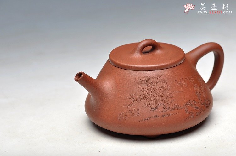 紫砂壶图片：另外一种味道  秀气娇小  全手子冶石瓢 - 宜兴紫砂壶网