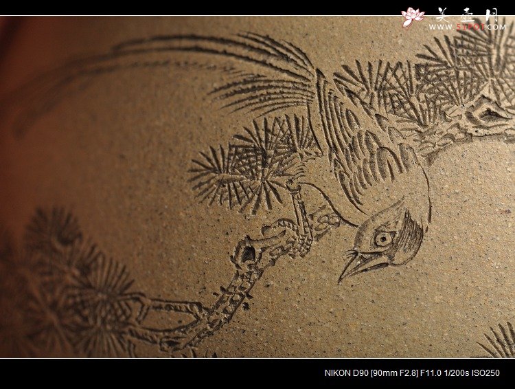 紫砂壶图片：素雅文气 全手子冶石瓢 谭华斌装饰 - 宜兴紫砂壶网