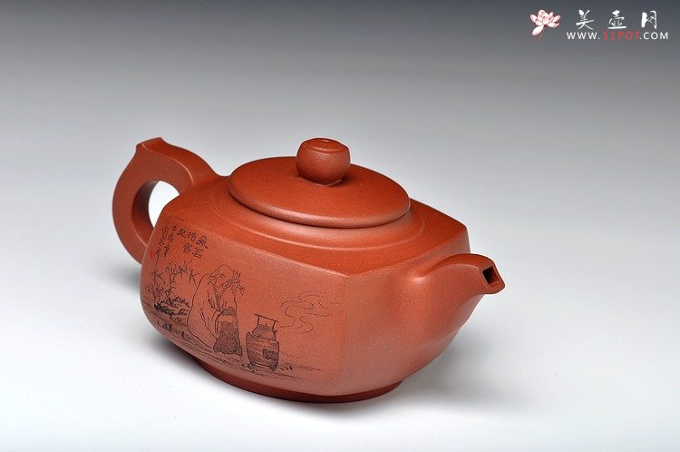 紫砂壶图片：有朋自远方来不亦乐乎  方圆 品茗待客 - 宜兴紫砂壶网