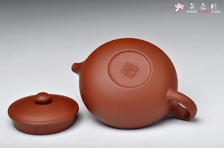 紫砂壶图片：线条优美 做工精细 全手线扁 - 宜兴紫砂壶网