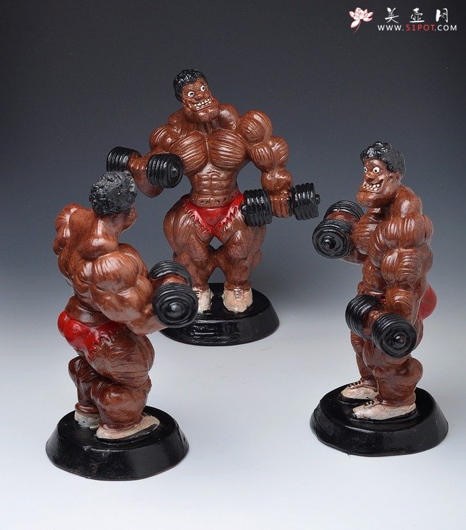 紫砂壶图片：肌肉男 早期为苏州劲与美定做 动感 - 宜兴紫砂壶网