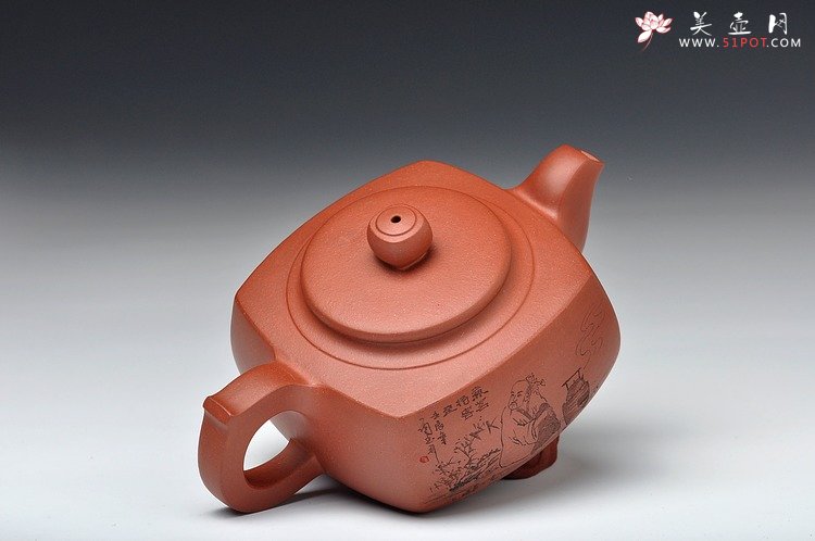 紫砂壶图片：有朋自远方来不亦乐乎  方圆 品茗待客 - 宜兴紫砂壶网