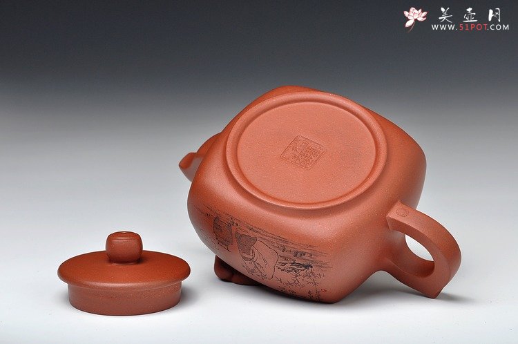 紫砂壶图片：有朋自远方来不亦乐乎  方圆 品茗待客 - 宜兴紫砂壶网