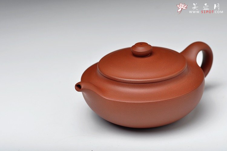 紫砂壶图片：线条优美 做工精细 全手线扁 - 宜兴紫砂壶网