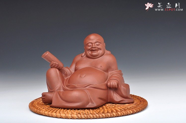 紫砂壶图片：神思 经书罗汉 惟妙惟肖 - 宜兴紫砂壶网