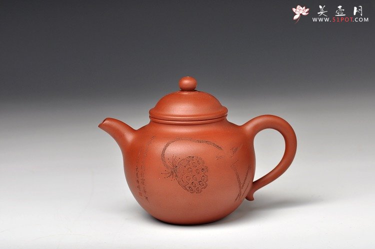 紫砂壶图片：莲蓬鸟之秋水 婉约风韵 亭亭玉立 - 宜兴紫砂壶网