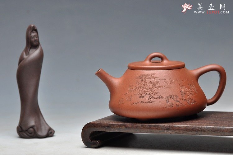 紫砂壶图片：另外一种味道  秀气娇小  全手子冶石瓢 - 宜兴紫砂壶网