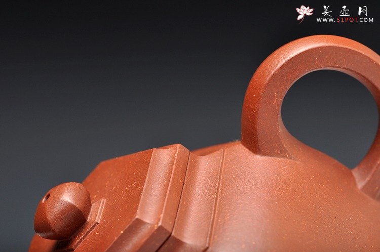紫砂壶图片：古雅上流  许学军全手新品 顺六方 线条刚劲 - 宜兴紫砂壶网