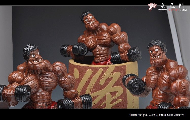 紫砂壶图片：肌肉男 早期为苏州劲与美定做 动感 - 宜兴紫砂壶网