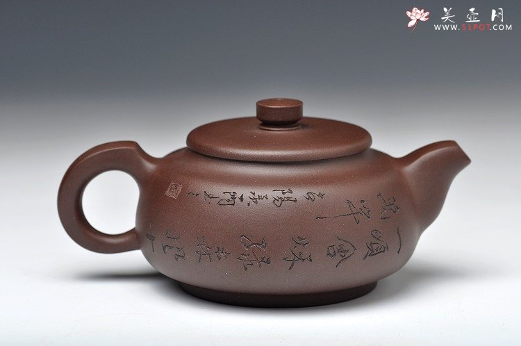 紫砂壶图片：扁福 - 宜兴紫砂壶网