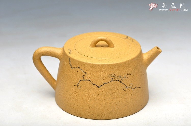 紫砂壶图片：国助和石装饰 摹古 老味 全手芝亭井栏 - 宜兴紫砂壶网