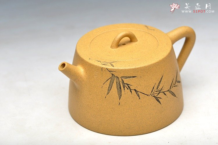 紫砂壶图片：国助和石装饰 摹古 老味 全手芝亭井栏 - 宜兴紫砂壶网