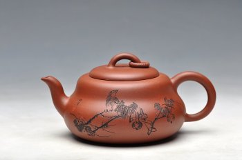 紫砂壶图片：造型简洁明快 线条流畅 极品老清水 葫芦 - 宜兴紫砂壶网