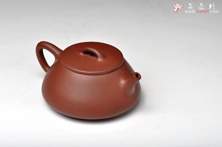 紫砂壶图片：双节特惠之平盖石瓢 端庄大方 做工精致 实用入门 - 宜兴紫砂壶网