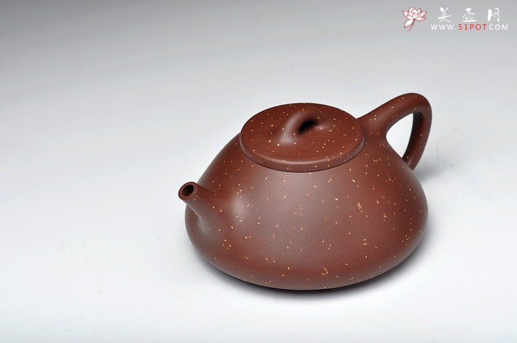 紫砂壶图片：精品代表作 最新力作 全手铺砂大子冶石瓢 - 宜兴紫砂壶网