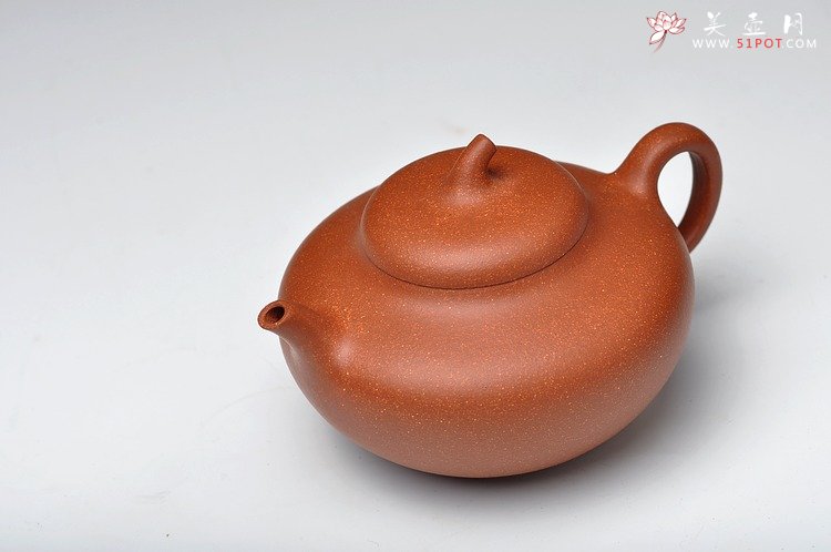 紫砂壶图片：饱满可人 实用 全手玉梨 桂花砂料 - 宜兴紫砂壶网