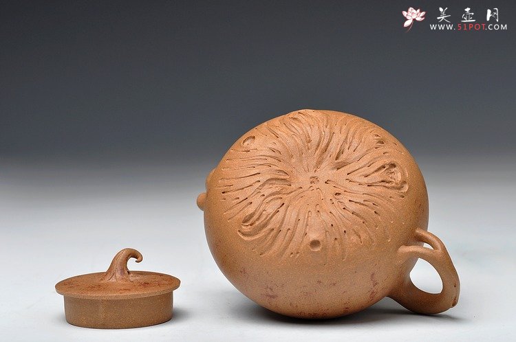 紫砂壶图片：蔡岩峰蜕变之作 新意心意 首创 全手野趣 - 宜兴紫砂壶网