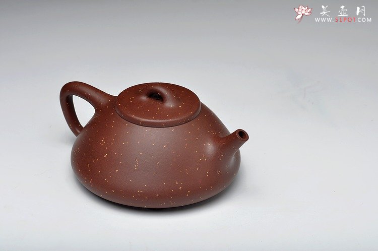 紫砂壶图片：精品代表作 最新力作 全手铺砂大子冶石瓢 - 宜兴紫砂壶网