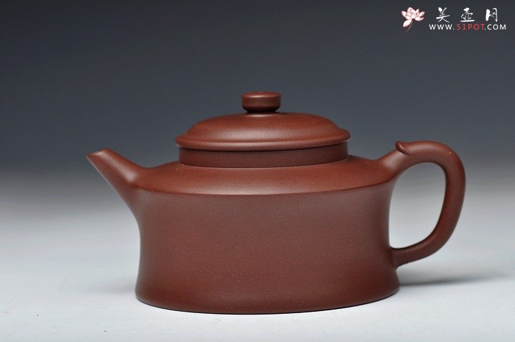 紫砂壶图片：砂料迷人 稳重而优雅 精品 全手玉锺 - 宜兴紫砂壶网