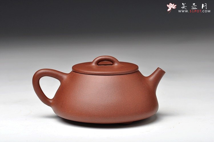 紫砂壶图片：双节特惠之平盖石瓢 端庄大方 做工精致 实用入门 - 宜兴紫砂壶网