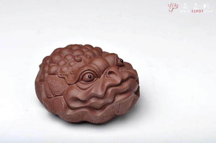 紫砂壶图片：和气生财 金蟾 栩栩如生 - 宜兴紫砂壶网