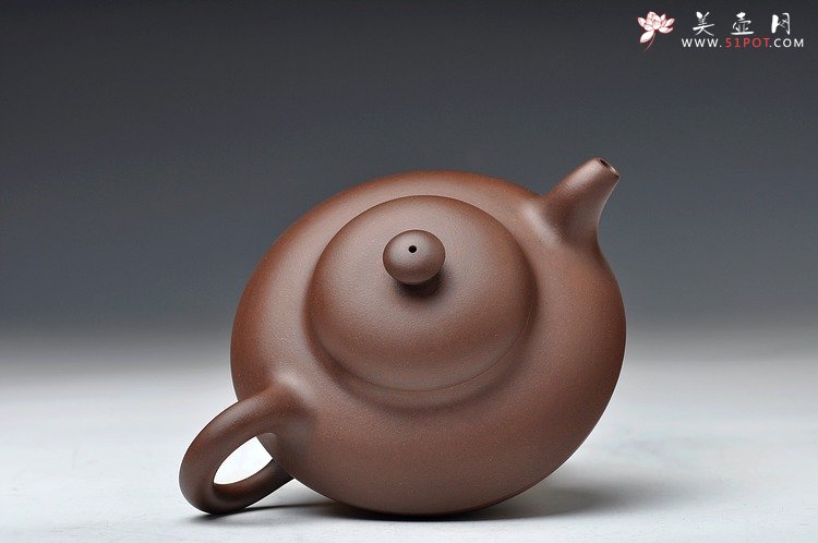 紫砂壶图片：全手工折肩合欢 有难度的 优质老拼紫 - 宜兴紫砂壶网