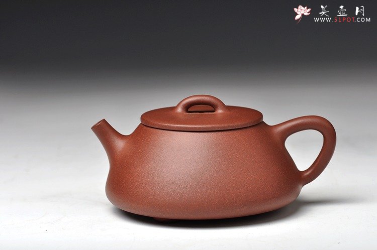 紫砂壶图片：双节特惠之平盖石瓢 端庄大方 做工精致 实用入门 - 宜兴紫砂壶网