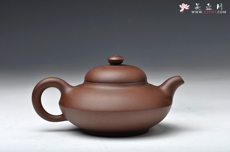 紫砂壶图片：全手工折肩合欢 有难度的 优质老拼紫 - 宜兴紫砂壶网