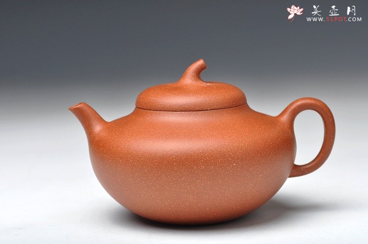 紫砂壶图片：饱满可人 实用 全手玉梨 桂花砂料 - 宜兴紫砂壶网