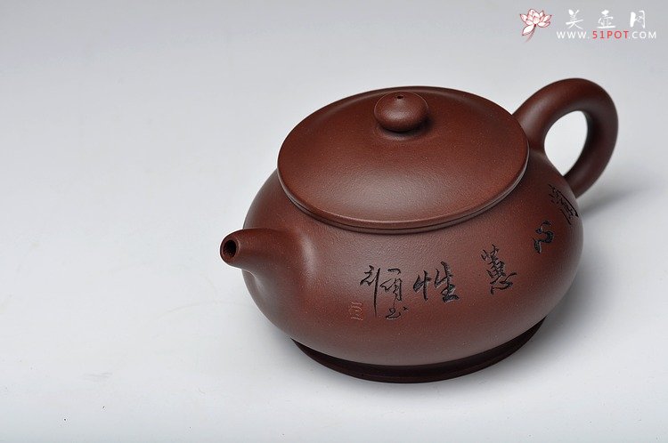 紫砂壶图片：澄心清神 敦厚朴实 实用之作 潘壶 - 宜兴紫砂壶网