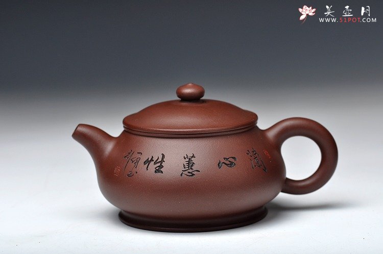 紫砂壶图片：澄心清神 敦厚朴实 实用之作 潘壶 - 宜兴紫砂壶网