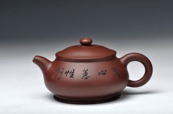 紫砂壶图片：澄心清神 敦厚朴实 实用之作 潘壶 - 宜兴紫砂壶网