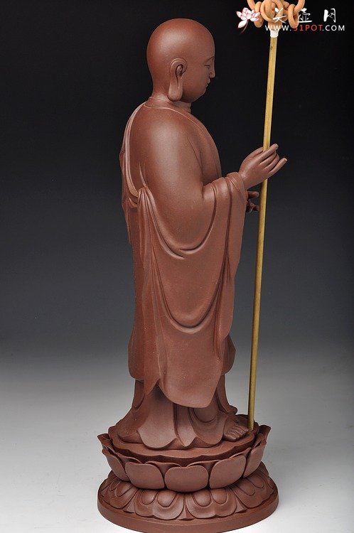 紫砂壶图片：地藏菩萨 精品佳作 端庄 - 宜兴紫砂壶网