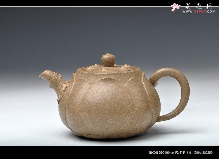 紫砂壶图片：精品之作 宝莲 - 宜兴紫砂壶网