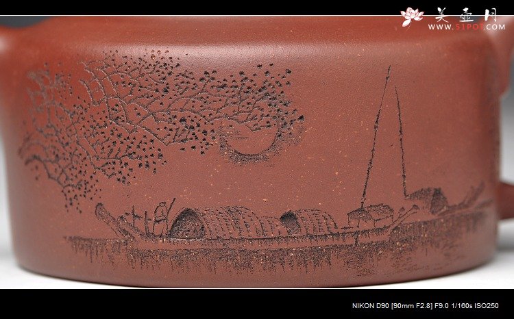 紫砂壶图片：厚重之品 品味意境 全手桑扁 - 宜兴紫砂壶网