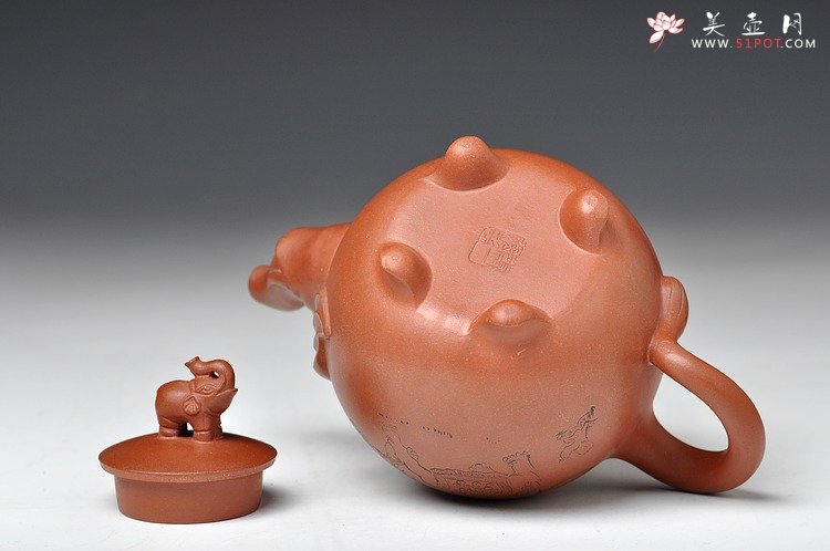 紫砂壶图片：四足福象（十足福像） - 宜兴紫砂壶网