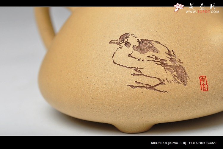 紫砂壶图片：八大风格 子冶石瓢 本山绿 - 宜兴紫砂壶网