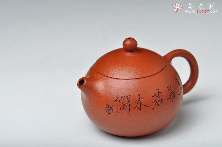 紫砂壶图片：静雅之品 秀气可爱 自品最佳 朱泥小西施 - 宜兴紫砂壶网