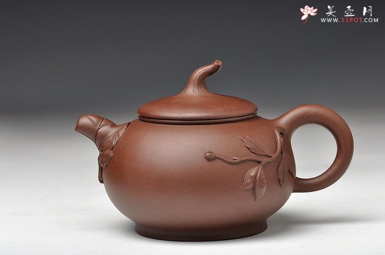 紫砂壶图片：大品花货 韵味十足 得福 王银芳爱徒 - 宜兴紫砂壶网