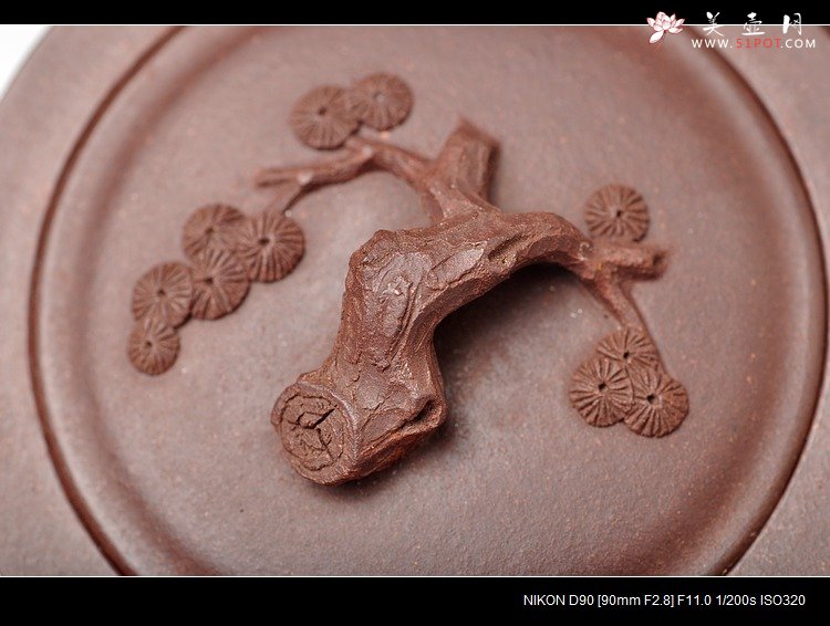 紫砂壶图片：年终力作 送礼佳品 精品梅花  全手三友高升 - 宜兴紫砂壶网