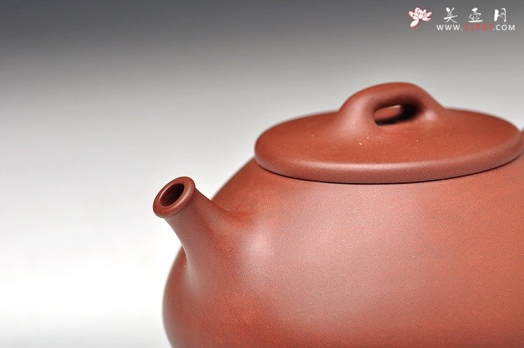 紫砂壶图片：饱满可人 实用佳器  全手东石瓢 - 宜兴紫砂壶网