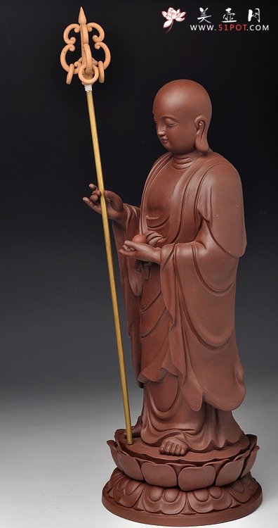 紫砂壶图片：地藏菩萨 精品佳作 端庄 - 宜兴紫砂壶网