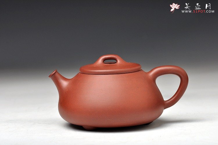 紫砂壶图片：饱满可人 实用佳器  全手东石瓢 - 宜兴紫砂壶网