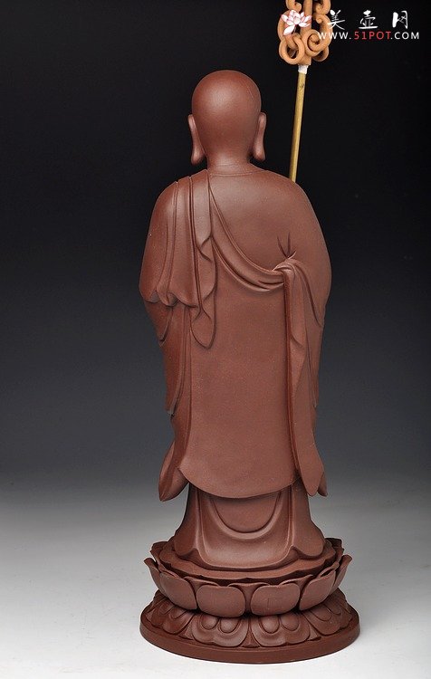 紫砂壶图片：地藏菩萨 精品佳作 端庄 - 宜兴紫砂壶网