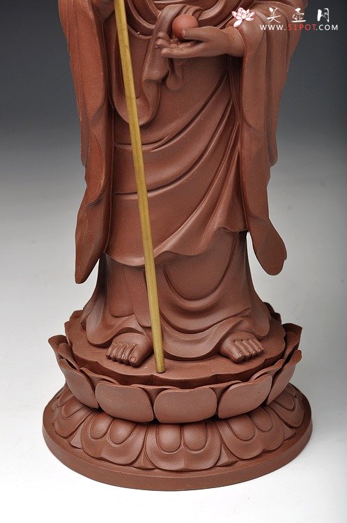 紫砂壶图片：地藏菩萨 精品佳作 端庄 - 宜兴紫砂壶网