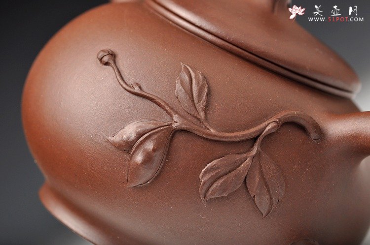 紫砂壶图片：大品花货 韵味十足 得福 王银芳爱徒 - 宜兴紫砂壶网